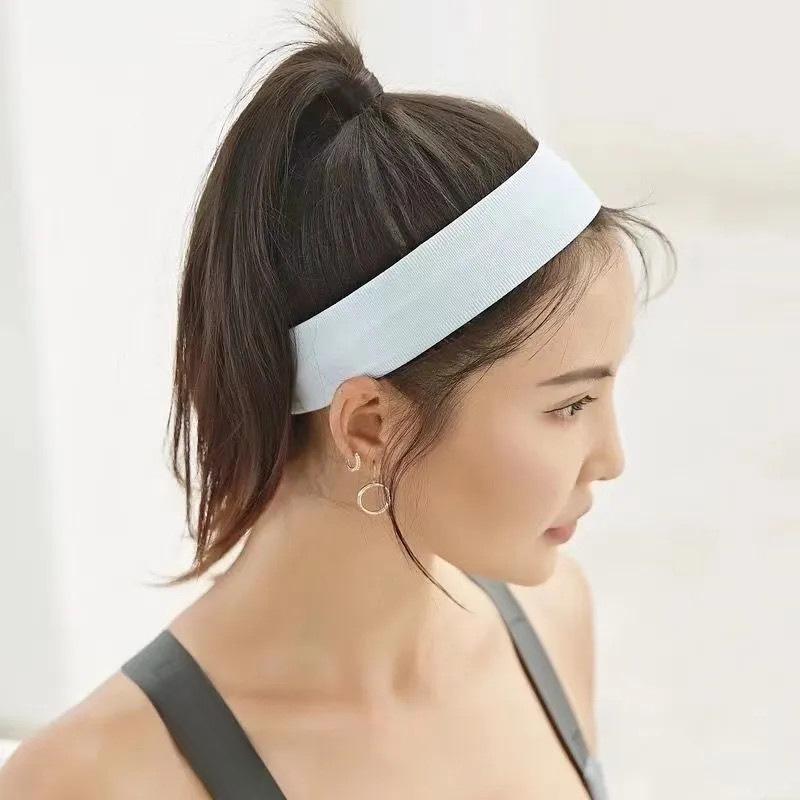Silicone Sports Headband: Anti-Sweat Yoga & Running Nylon Headscarf with National Print Logo