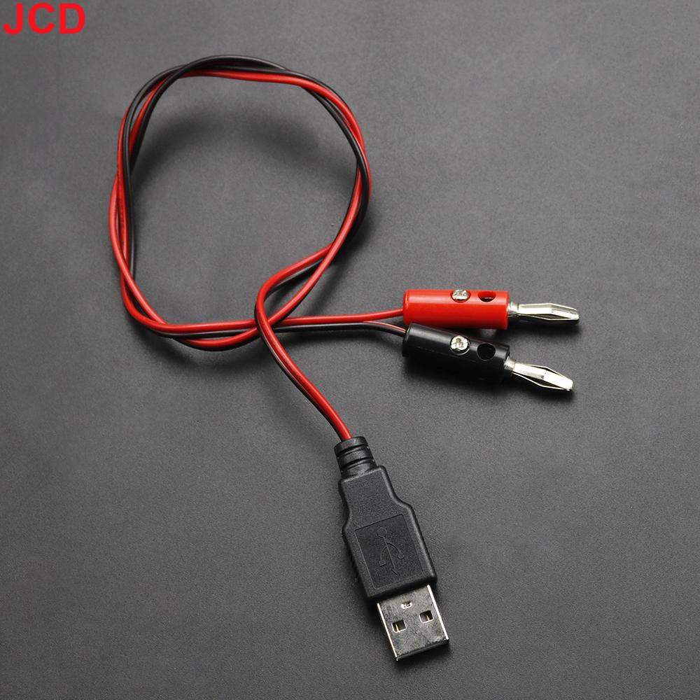 JCD 1piece USB to 4MM Banana Plug Test Cable USB Male/Female To Banana Head Connection Cable A Female Charging Cable