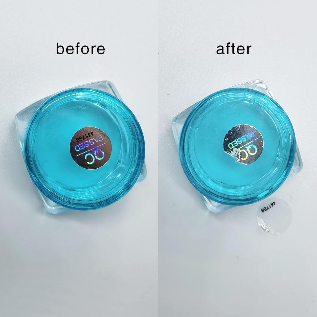 1100pcs 0.39 inch QC Passed Tamper Proof Stickers Silver High Security Tamper Evident Warranty Void Hologram Labels w/Unique Sequential Serial