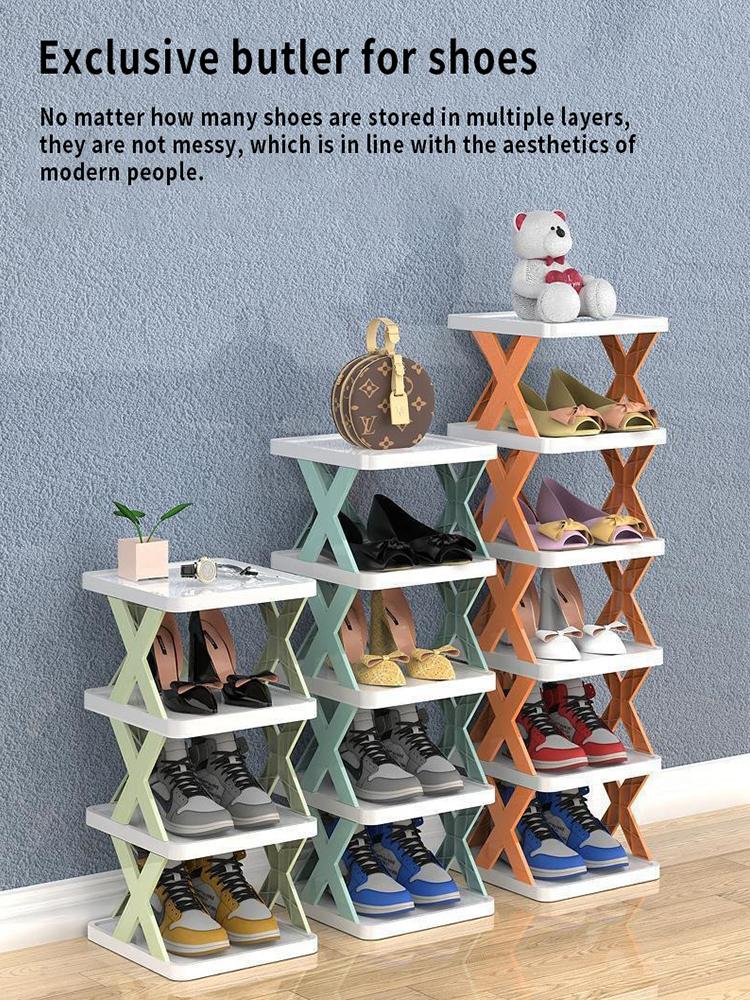 Multi-layer Shoes Racks Detachable Shoe Racks Stackable Removable Space Saving Multi-functional Slippers Holder Organizer
