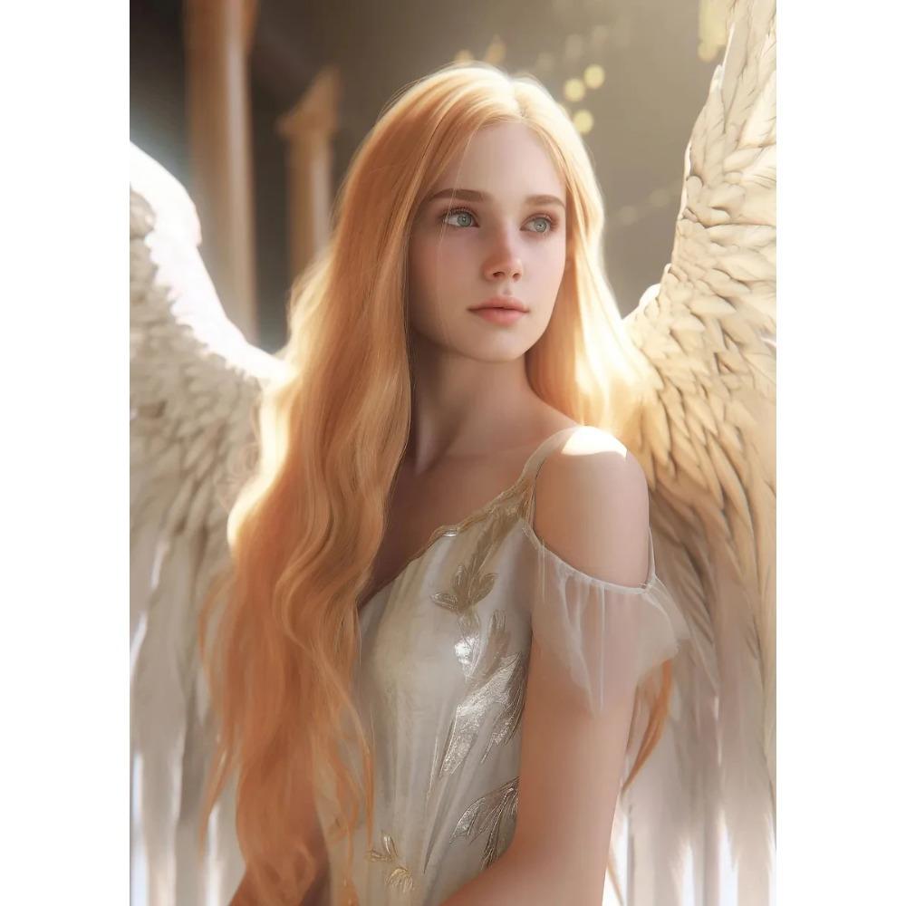 Beautiful Guardian Angel Poster Vintage Timeless Angelic Spiritual Prints Canvas Painting Girly Wall Art Picture Home Room Decor