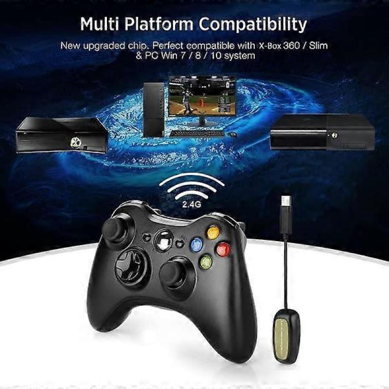 Xbox 360 wireless controller 2.4 GHz Gamepad Joystick wireless controller (black)