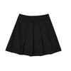 Fila Sports Lifestyle Solid Color Pleated Woven Skirt Comfortable Casual Mini Skirt Women Skirts Black F11W238310F-BK