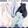 I Love Gauze Lace Drawstring Bag with Colored Gauze Made in Shiny Gray [Cluster] / Lining, Japan, Border,