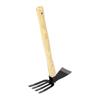Hand Hoe Rake Tool Carbon Steel Wooden Handle Gardening Digger for Weeding Harvesting Digging Planti