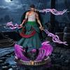 Figurină One Piece Roronoa Zoro - Stil Regele Iadului cu Efecte de Energie Violet