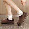 Big-headed Cotton Shoes Women's New Outdoor High-top Non-slip Cat's Paws Are Warm and Fleece and Thickened Heels