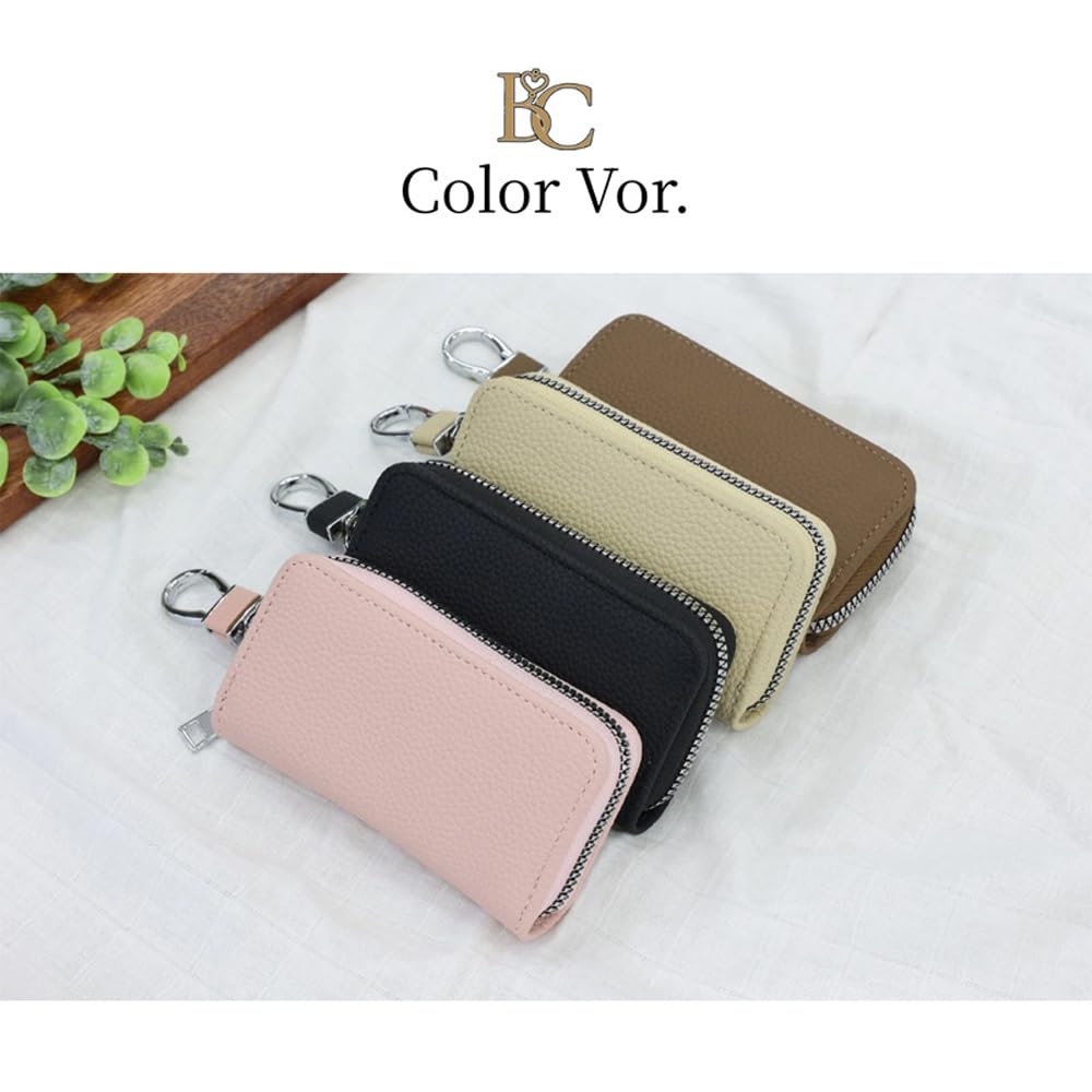 [DSIC] Key Case, Women's, Men's, Genuine Leather, Compact, Smart Key