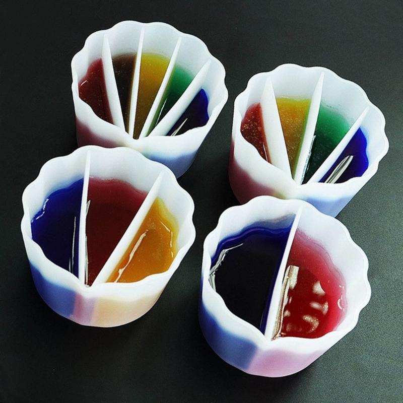 Resin Color Mixing Cup Silicone Mold Crafts Drawing Paint Pouring Cup Supplies