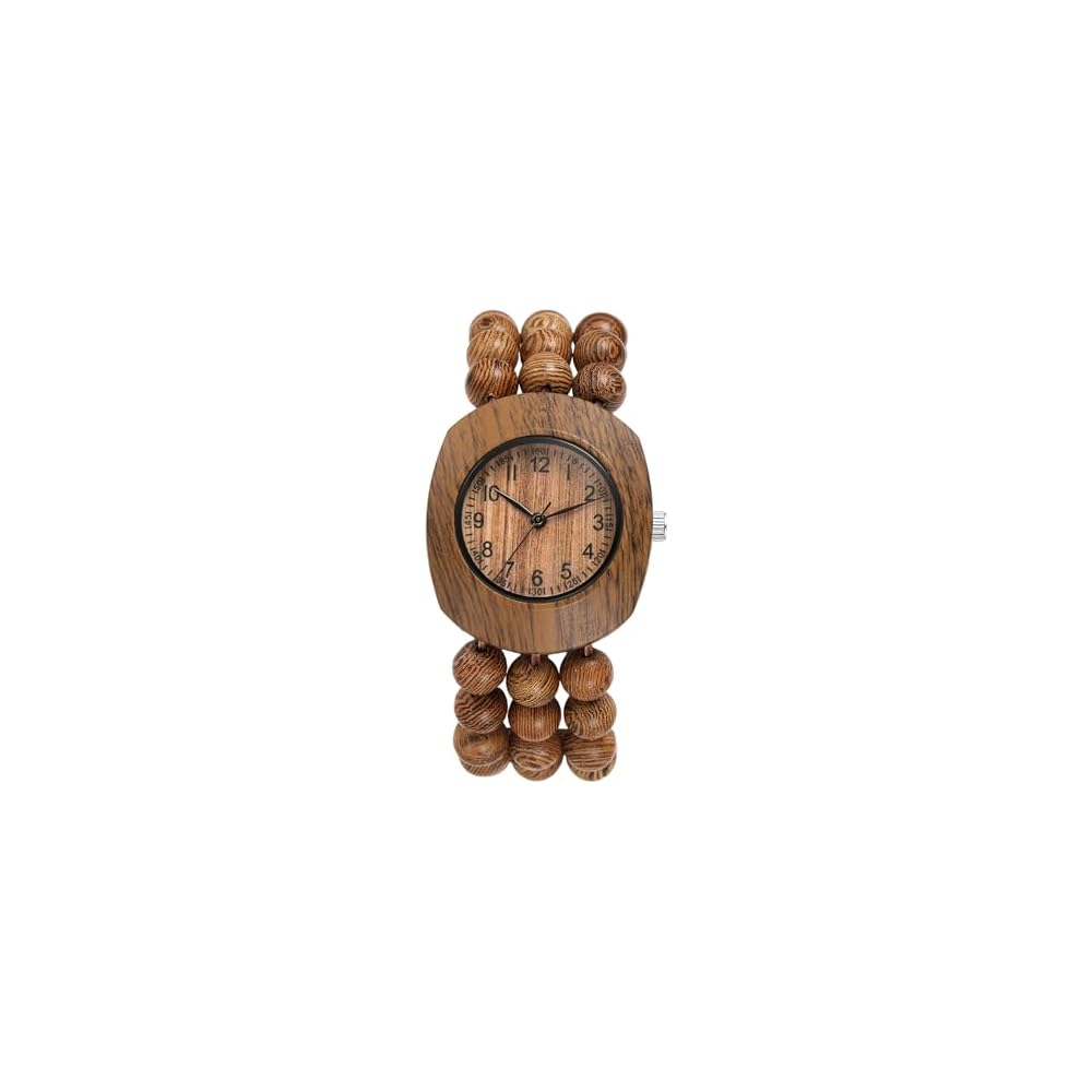 Wooden Watch for Women Analog Quartz Bracelet Waterproof Lightweight Bohemian Style Accessories
