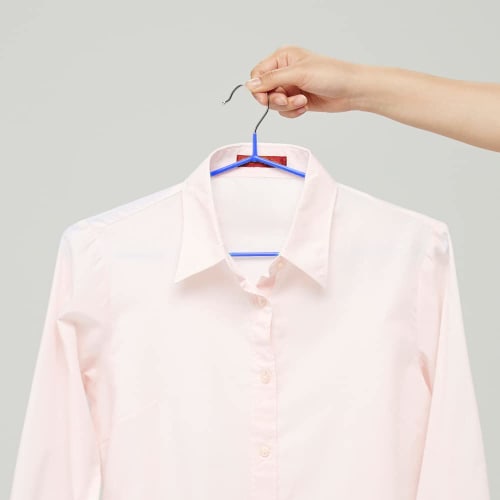 Aimedia Non-Slip Clothes Hangers, 12-Piece Set, for Laundry, Drying, and Storage, Colorful, 41cm Shoulder Width