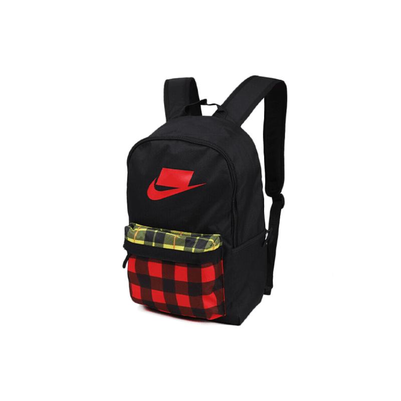 Nike Polyester Backpack Regular Unisex Red Black Casual BA5880-010