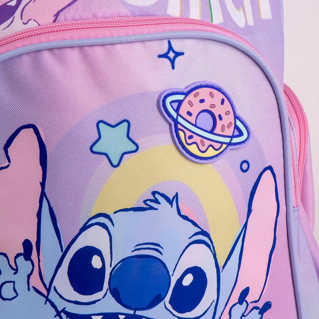Ghiozdan Scoala School Backpack 2 Compartments 42x32x15 cm I Love Stitch Blue Kids Backpack Large Capacity