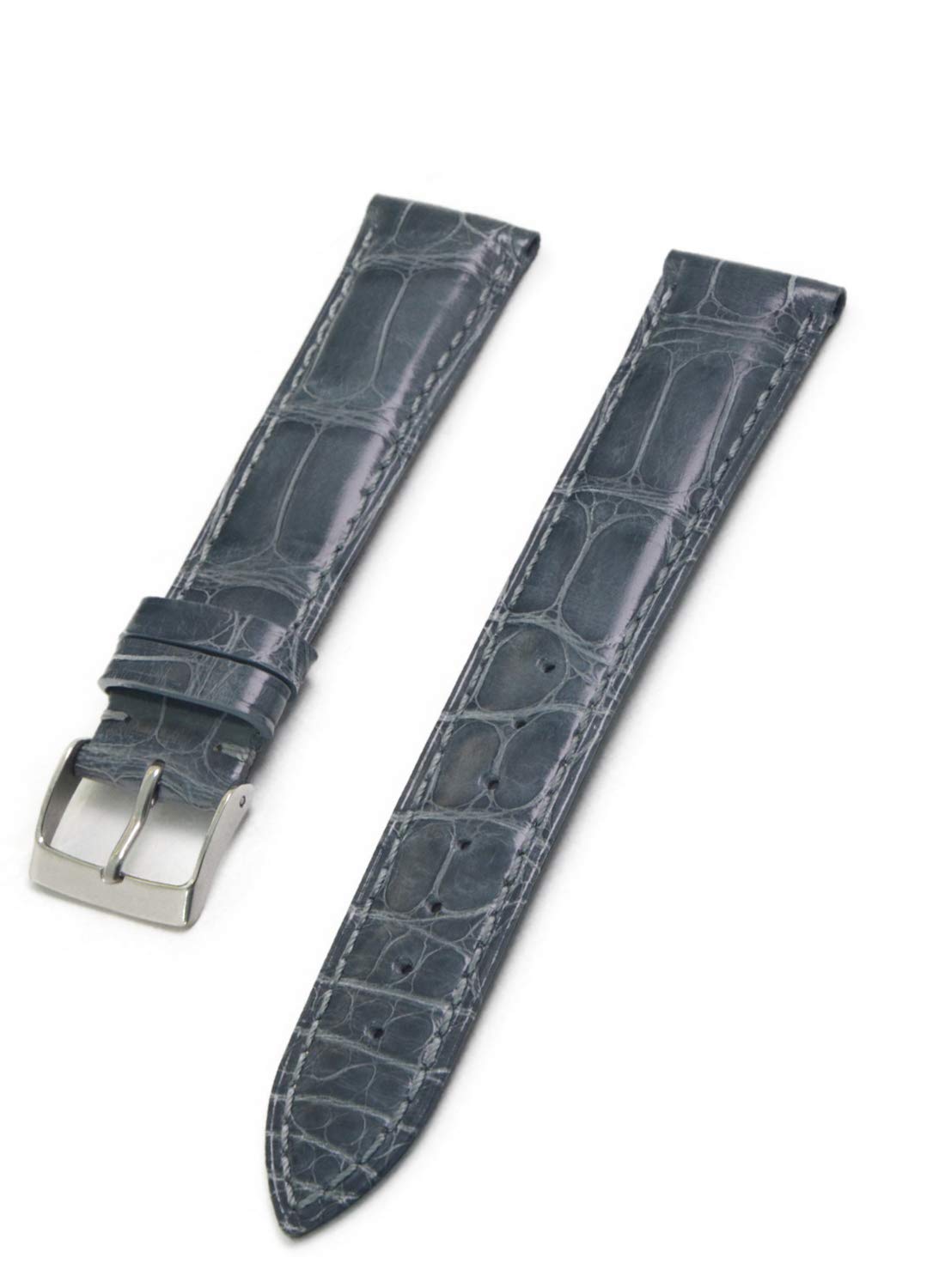 

CASSIS Годинник зі шкіри крокодила Водонепроникний на ремінці ADONARA C Інструмент для заміни U0036B68191020, Задня кришка, БЛИСКУЧИЙ, 20 мм, Сірий, В комплекті, сірий колір