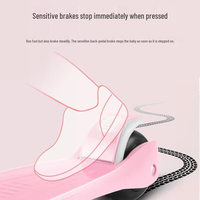 Children's 3-in-1 Foldable Flashing Scooter