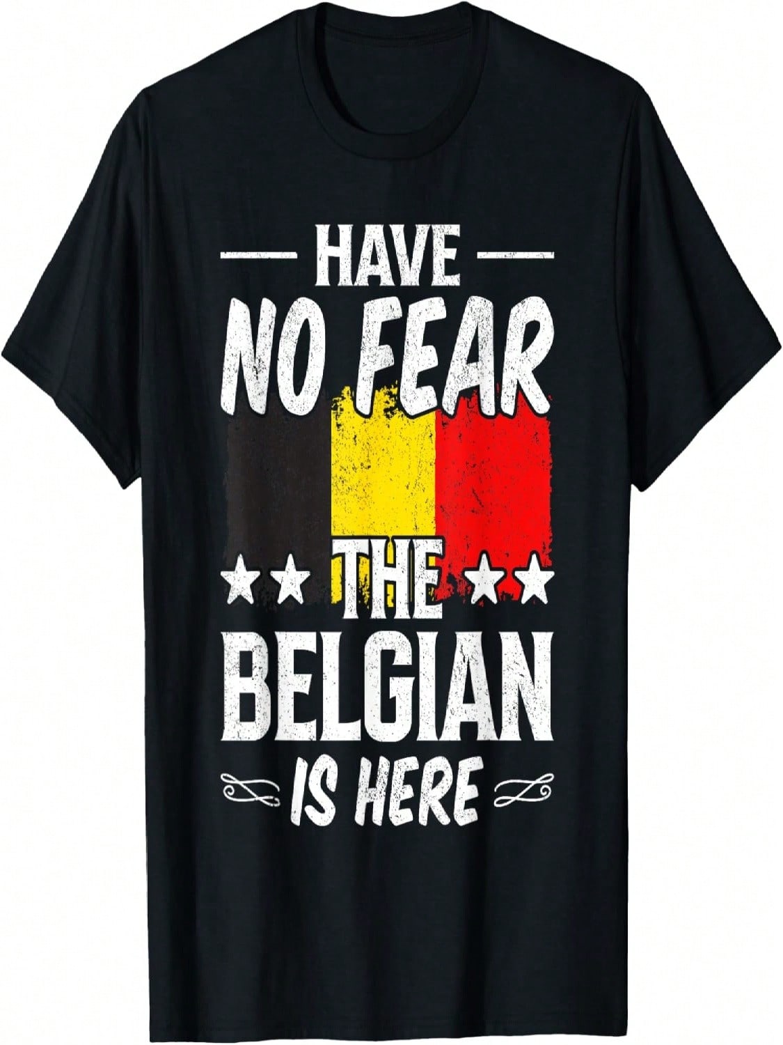 Have No-Fear The Belgian Is Here World-Traveler Football Fan T-Shirt S разноцветный