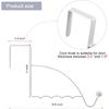 Hotop 2 Pcs Over The Door Hooks Over Door Hanger Sturdy Valet Hooks Mounted Hanging Storage Organizer Rack for Clothes Coats Towels Hats Scarves