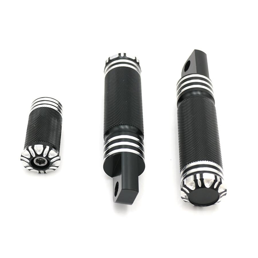 Motorcycle Parts Black Foot Rest Pedal Footpeg Pedal Shifter Kit For Sportster 883 1200 Touring Dyna & Softail