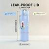 1PC Soft Pastel Wildflower 750ml Color Plastic Sports Water Bottle Leakproof Flip Straw Lid Suitable for Sports Office Home Use