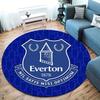 Tappeto Rotondo Everton F.C., Tappeto per Soggiorno Camera da Letto Divano Stanza dei Giochi Decorazione, Tappetino Antiscivolo
