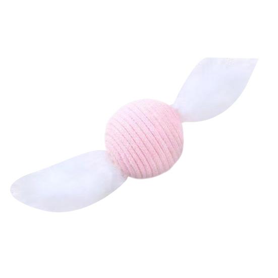 Cotton String Ball Teething Toy Built-in Sand Rattle Interactive Rope Toy Bite-Resistant Tooth Grinding Cat Play Toy for Pet