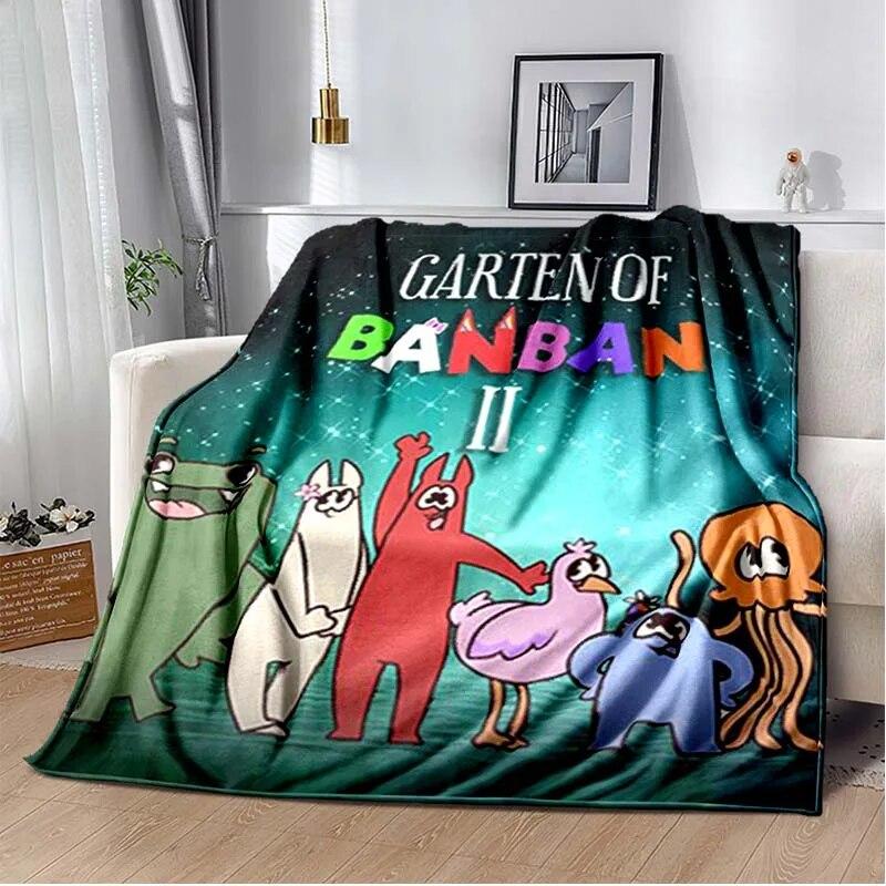 

Одеяло с принтом «Garten of Banban», детское осеннее и зимнее теплое одеяло с мультяшным рисунком, фланелевое плюшевое одеяло, одеяло для спальни, дивана-кровати, одеяло для пикника