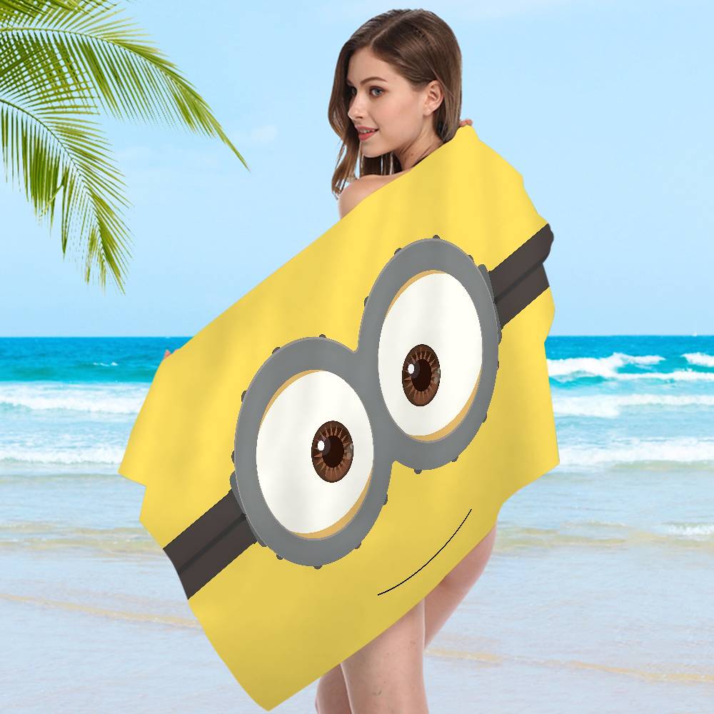 Classic Movie M-Minion Microfiber Printed Beach Towel Mountain Climbing Yoga Beach Swimming Running Absorbent Soft Towel