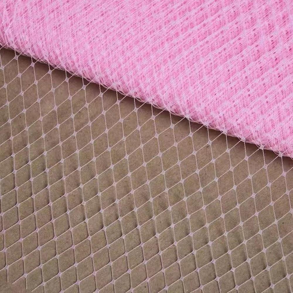 Big Hole DIY Fascinator Hat Mesh Big Hole Net Veil Hair Accessories Ribbon Veil Tulle Dress Fabric