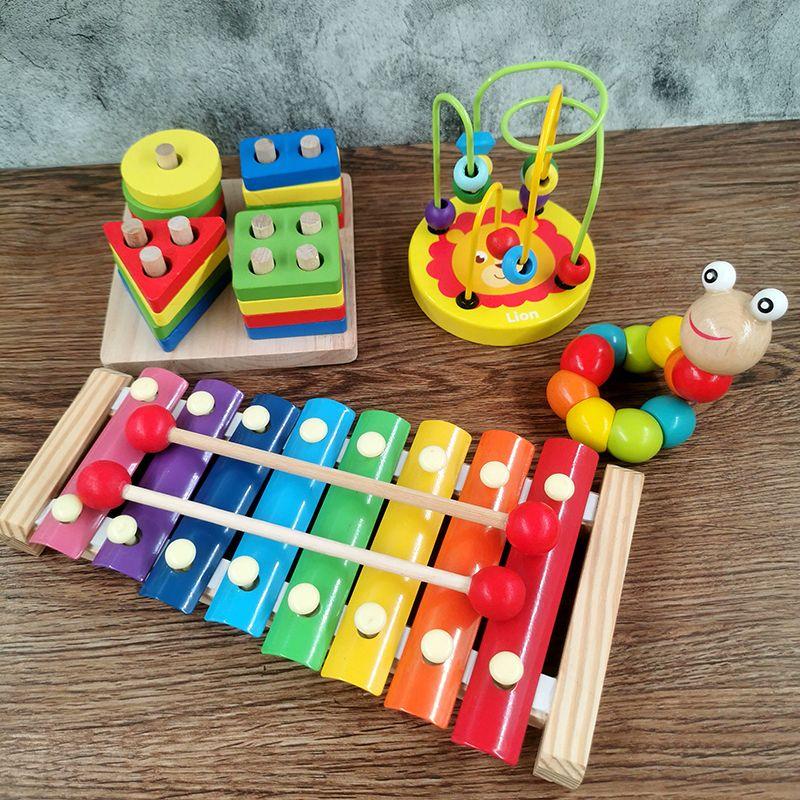 Intellectual Baby and Child Toys1-2-3One-Year-Old Boy and Girl One-Year-Old Baby Eight Tone Percussion Piano Music Enlightening Early