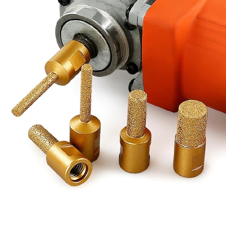 Multipurpose Round Shank Vacuum Brazed Burr Head Grinding Rotary File Fit for Stone Steel Engraving Enhancing Durability