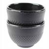 Cast Iron Cups 2 Pcs. Cast Iron Set For Tea And Herbs, Black Enamelled