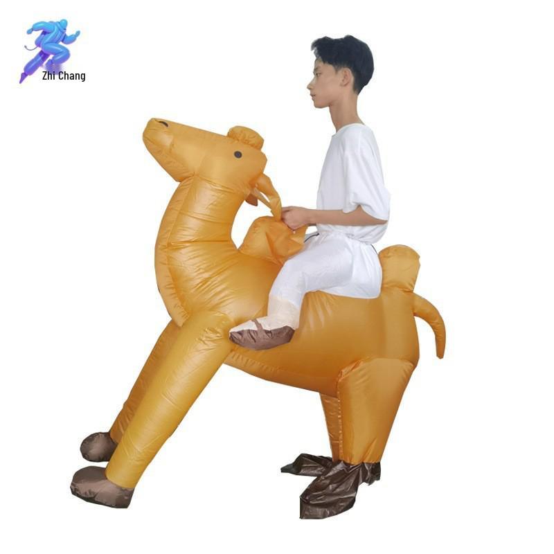 Inflatable Cute Animal Christmas Suit: Festive Fox & Unicorn Costume Toy for Parties and Performances