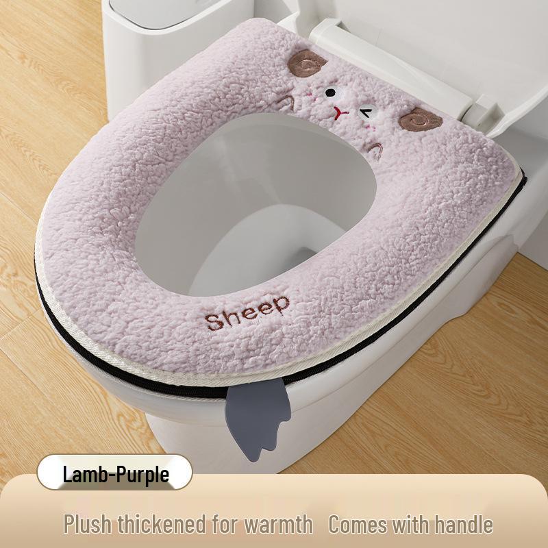 Universelles Cartoon Verdicktes Toilettensitzkissen - Warme Klebepads
