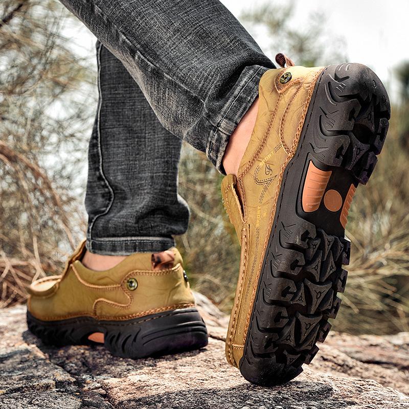 New Men'S Shoes 100% Genuine Leather Casual Shoes High Quality Comfortable Work Shoes Cow Leather Loafers Sneakers Shoes Size 48