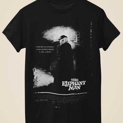 The Elephant Man Movie Poster Inspired Black T Shirt