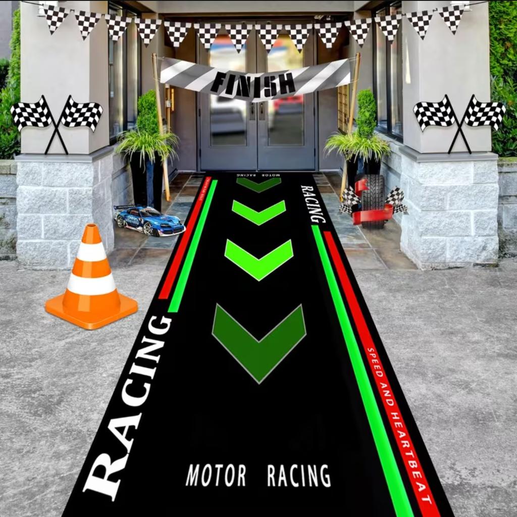 Motorcycle Visual Printed Carpet Anti Slip Easy Clean Durable Carpet Perfect for Home Kitchen Corridor or Vacation Home Carpet