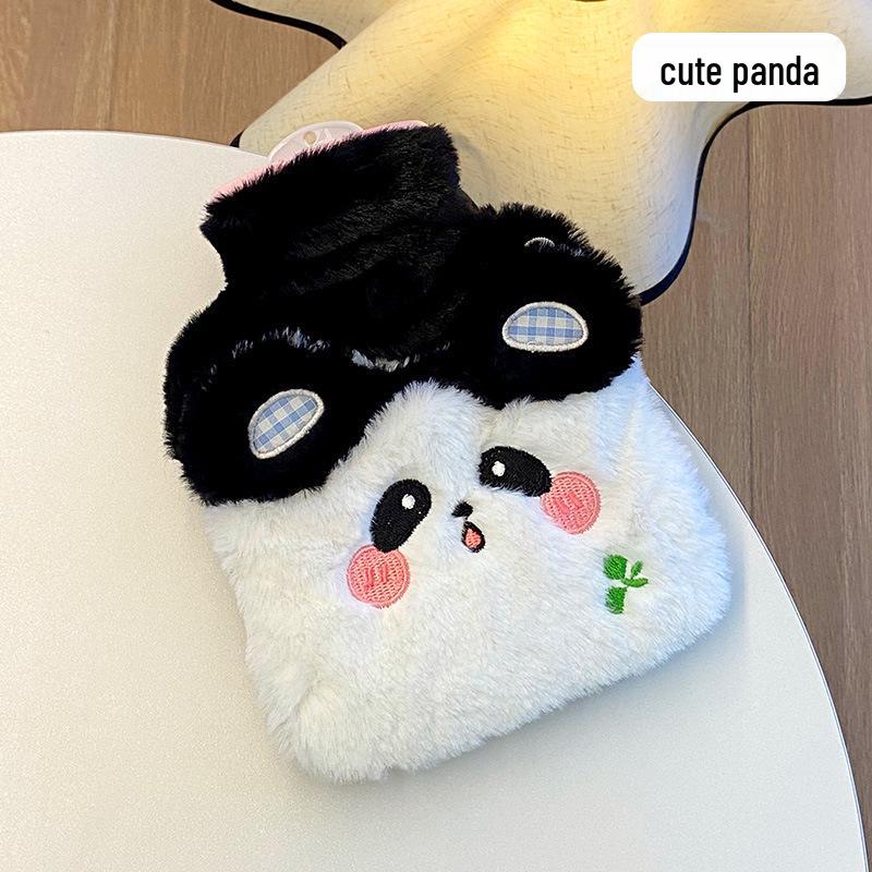 

Creative Plush PVC Hot Water Bottle with Cloth Cover - Leak-Proof & Explosion-Proof, Cartoon Design