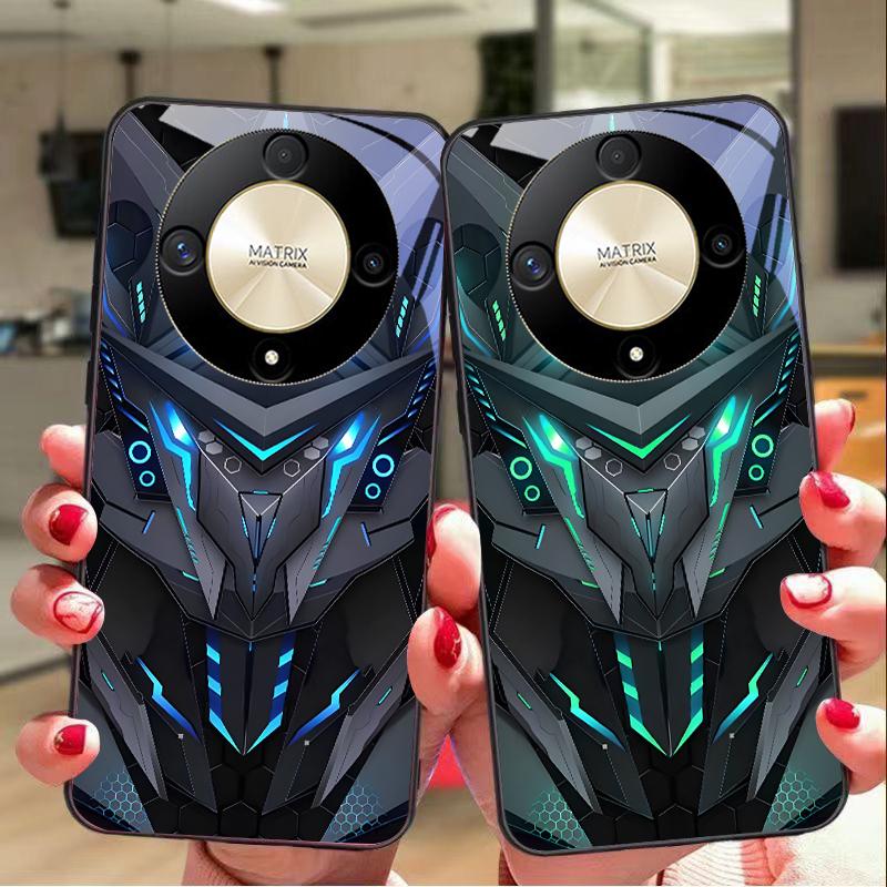 Kreatives Mech Für Honor Magic 6 50 70 90 Lite X7b 200 Pro Nova 10 Nova 5T X6 P30 Pura 70 Ultra Gehärtetes Glas Handyhülle