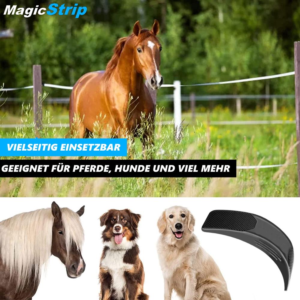 MagicStrip Pferdebürste Kardätsche Pferdekardätsche Pferdestriegel Putzbürste