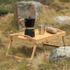 Portable Bamboo Folding Table - Japanese Style for Tea, Coffee, Camping, and Picnics