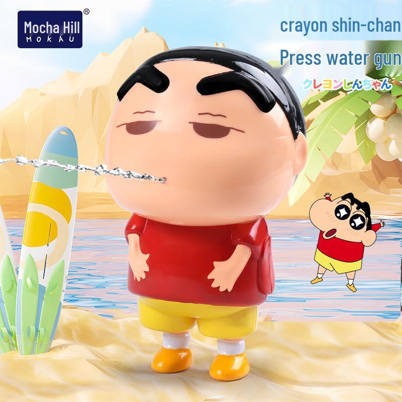 

Официальный мини-водяной пистолет Crayon Shin-chan - Мультяшный пистолет-брызгалка нажимного типа для детских игр на открытом воздухе