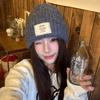 Korean Style Casual English Cloth Label Long Camel Hair Knitted Hat Autumn and Winter Warm Woolen Hat Dome Ear Protection Hat