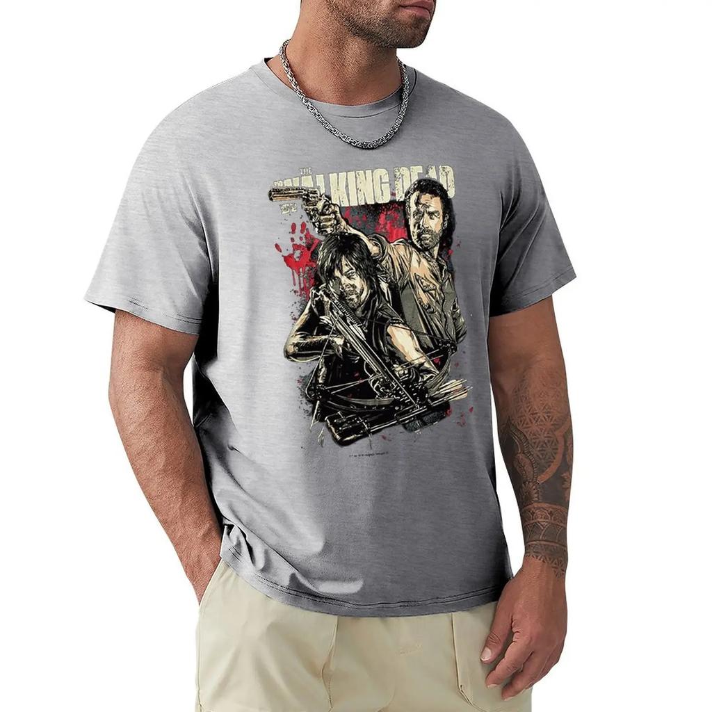 Men T-Shirt Fashion The Walking Dead Comic Book Series Rick Grimes Daryl Dixon Cool Women