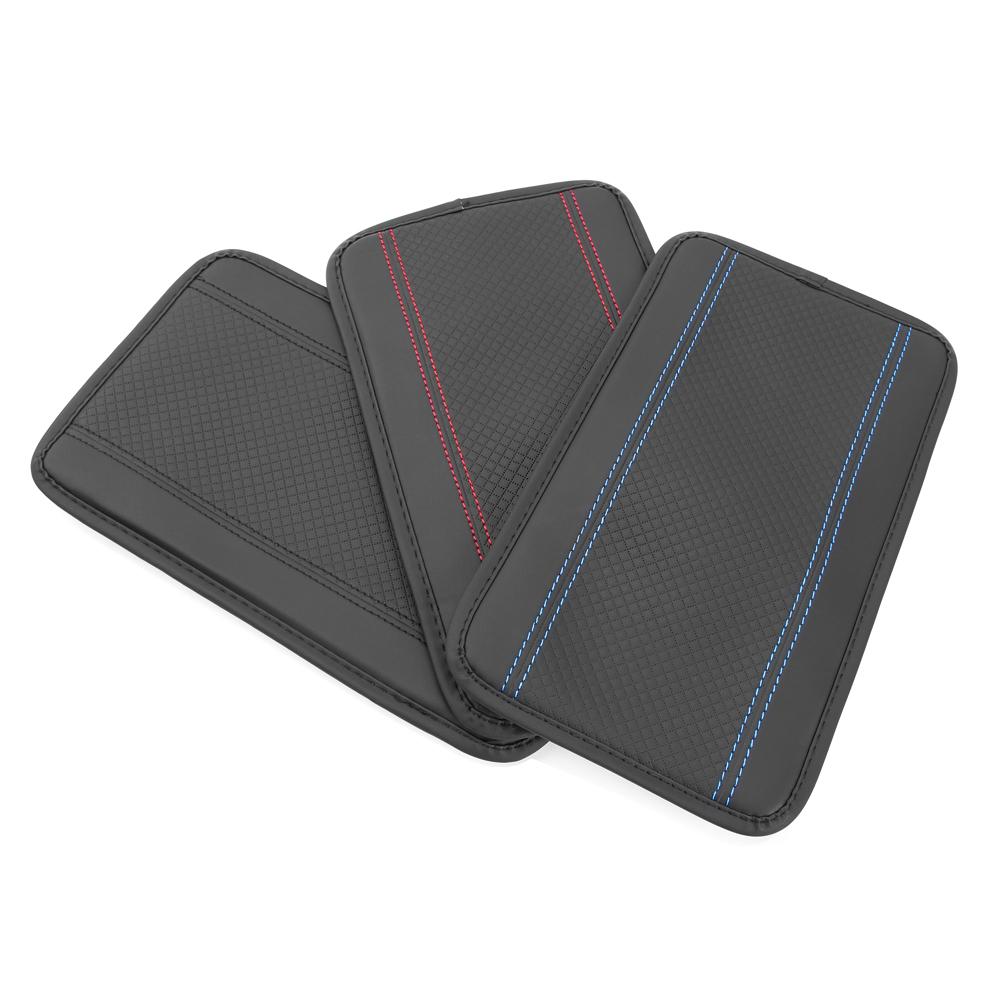 Leather Armrest Box Cover Pad for Volkswagen VW Passat Tiguan T-Roc Golf Jetta Sharan Scirocco EOS T-Cross