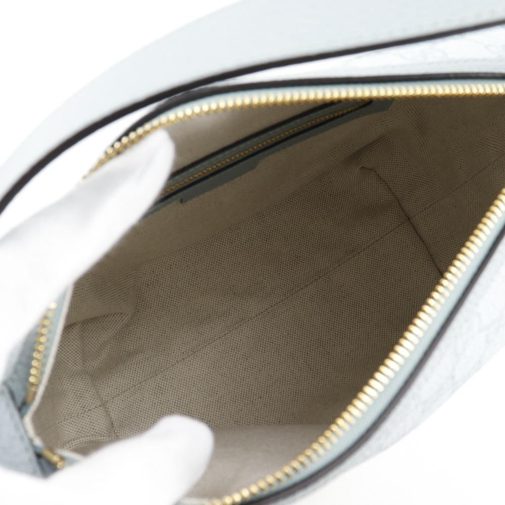 GUCCI Ophidia Super Mini Shoulder Shoulder Bag 795170 FAD09 8741 Dusty blue GG Supreme Canvas Women Used