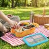 Leak-proof Divided Compartments Insulated Lunch Box Sealed Lid Food Container  School Lunch