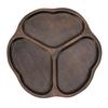 Wooden Tray Divided Serving Tray for Appetizers Snacks Veggie Platter Decorative Sectional Platter