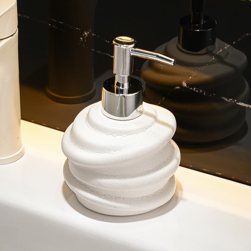 300ML Ceramic lotion Bottle Hotel Toilet Hand Wash Liquid Press Bottle Body Wash Shampoo Dispensing Bottle soap dispenser