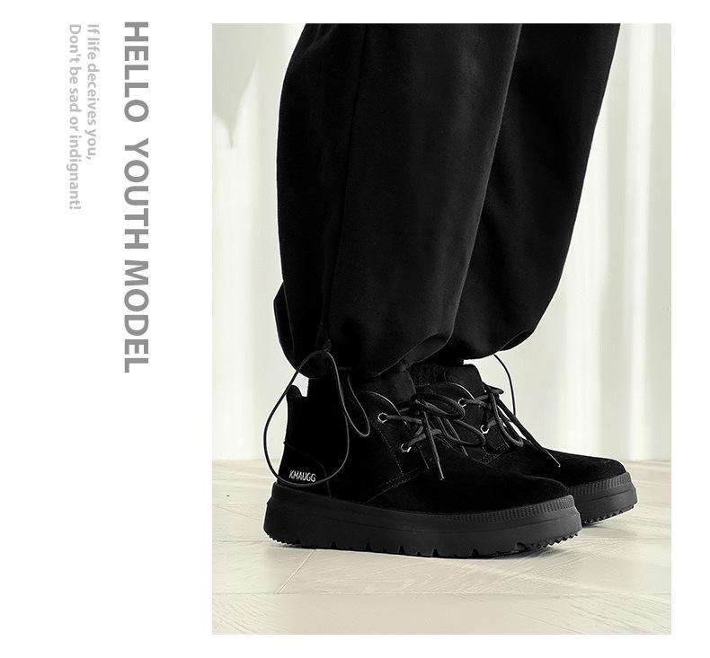 Men's Winter Casual Snow Boots with Velvet Lining