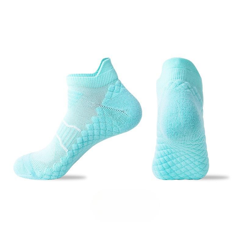 Women's Spring and Summer Sports Outdoor Running Deodorant Towel Bottom Shock Non Slip Short Socks